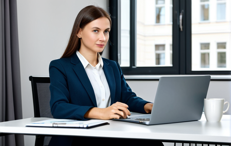 공구의 내구성 테스트 방법 - ** A professional businesswoman in a stylish, modest business suit (dark skirt, light-colored blouse...