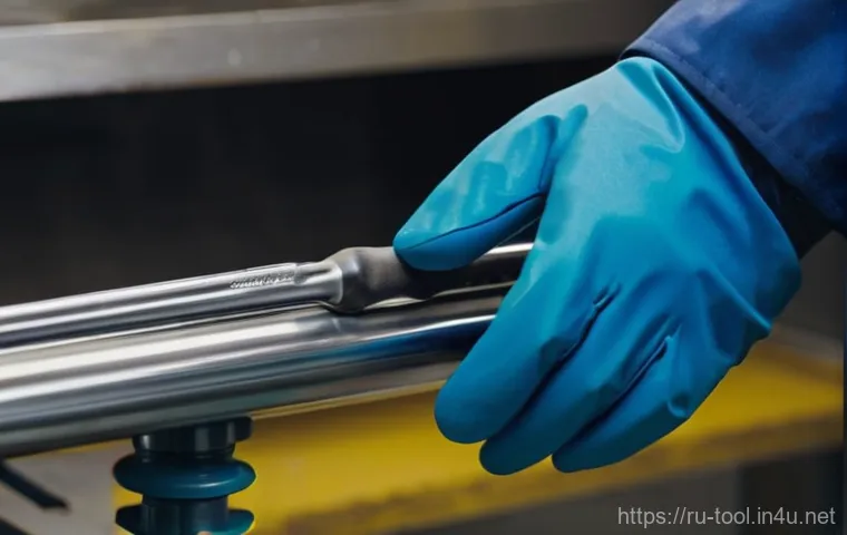 철물 공구의 내구성 테스트 및 평가 - **Prompt: Expert Inspection of a Quality Hand Tool**
"A close-up shot of a skilled craftsperson'...